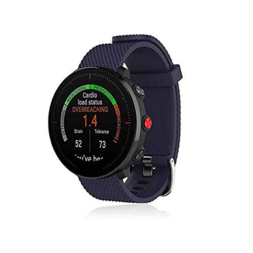 Bemodst Armband für Polar Vantage M Watch, Silikon Handgelenk Uhrenarmbänder Fitness Sport Ersatz Uhrband Wechselarmbänder für Polar Vantage M Smartwatch (Marineblau)