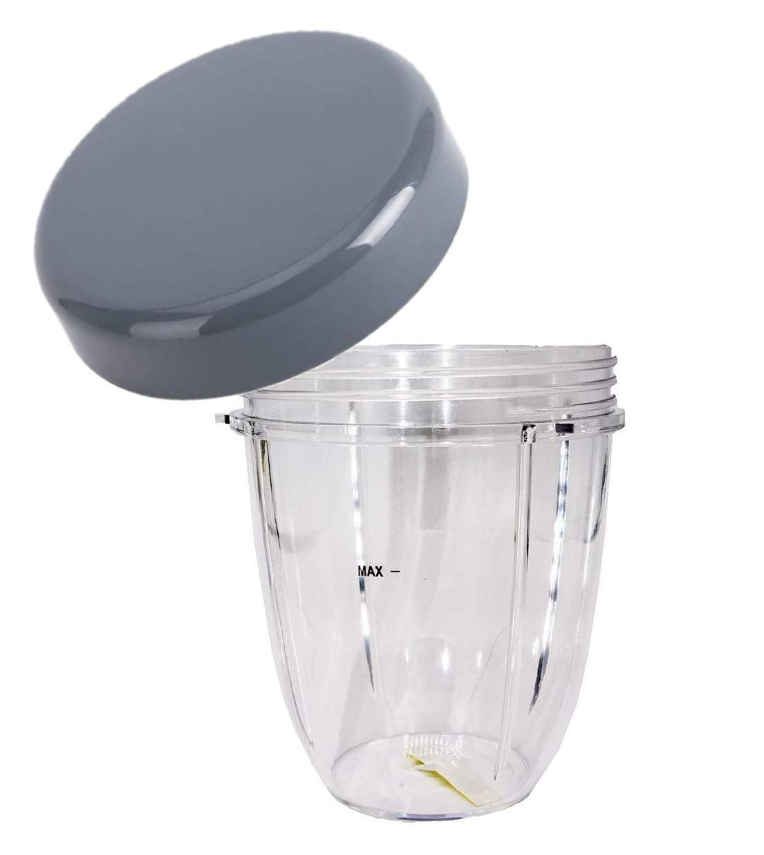 Utiz 500 ml kleine Tasse mit flachem Deckel für Nutribullet 600 W 900 W Mixer-Entsafter (510 ml)