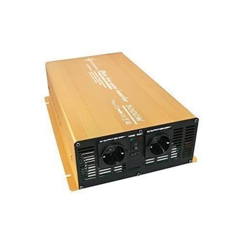 Wechselrichter - Spannungswandler 12V 300 bis 3000 Watt reiner SINUS mit echtem Power USB 2.1A Gold Edition … (3000-6000 Watt)