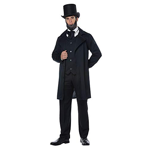 California Costumes Abraham Lincoln Kostüm für Erwachsene, schwarz, X-Large