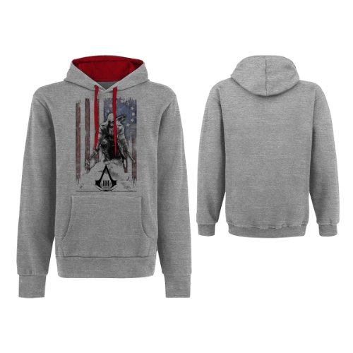 Assassins Creed 3 Hoodie -L- Flag/Connor