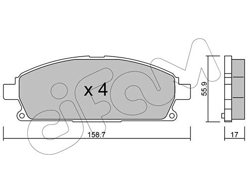 CIFAM 822-406-0 Bremsbeläge