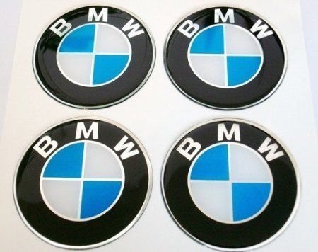 BMW Aufkleber für Nabendeckel an Alufelgen und Radkappen 60 MM