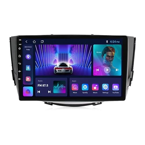 Android 12 Autoradio Für Lifan X60 2011-2015 Mit Wireless Carplay Android Auto Mirror Link, 9 Zoll Touchscreen Autoradio Mit GPS Navigation WiFi HiFi RDS DSP + Rückfahrkamera (Size : M100S - 4 Core 1
