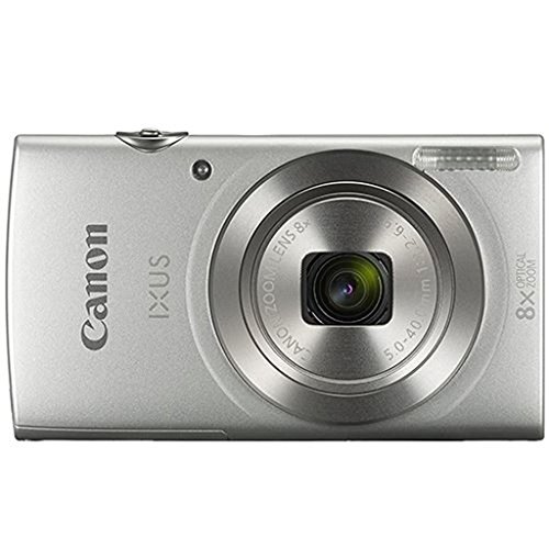 Canon IXUS 185 Digitalkamera (20 MP, DIGIC 4+, 8X optischer Zoom, 6,8cm (2,7 Zoll) LCD, Display, Smart Auto, HD Movies, USB, 720p) Kamera digital, Silber