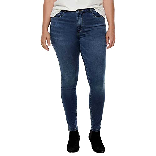 ONLY Carmakoma NOS Damen CARAUGUSTA HW SK DNM MBD NOOS Skinny Jeans, Blau (Medium Blue Denim Medium Blue Denim), 54/L30 (Herstellergröße: 54)