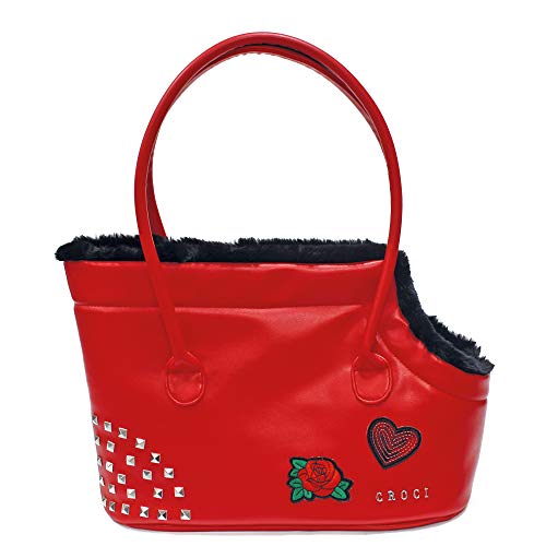 Croci C2374061 Hundetasche Perky, Red Bag, 49 x 23 x 31 cm