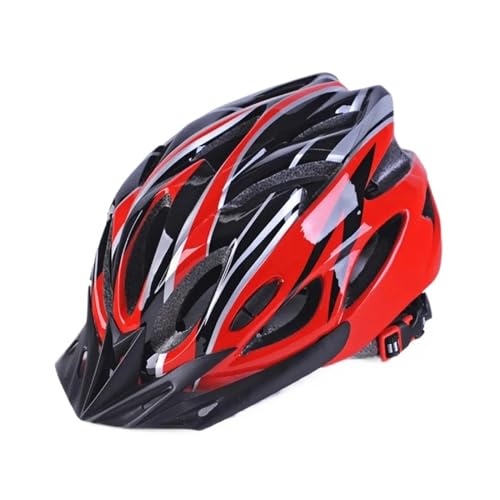 Radfahren Helm Komfort Futter Leichte Hohl Männer Frauen Einstellbare Reiten Sicherheit Kopf Schutz Fahrrad Fahrrad MTB Helm Neue (Color : Burgundy)
