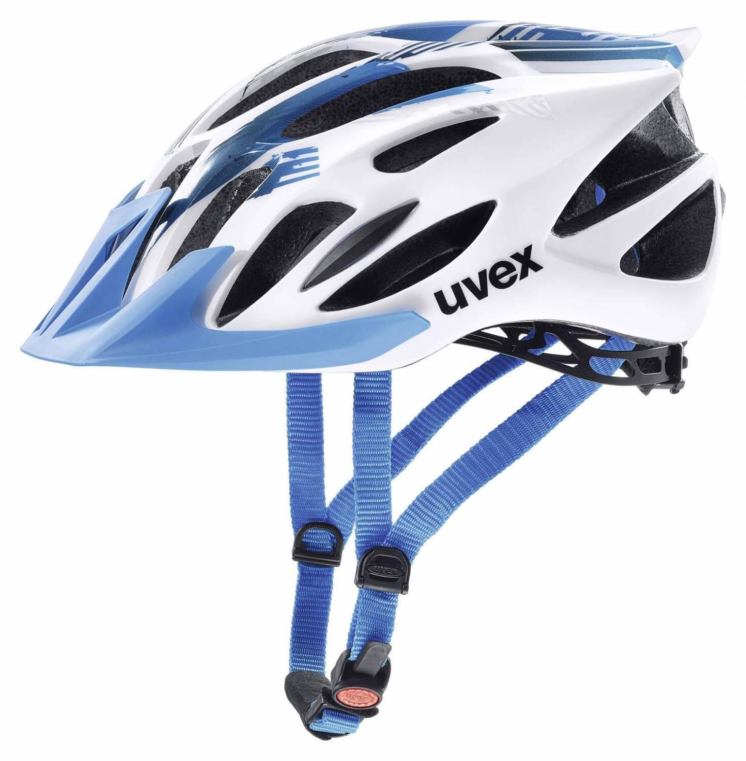 Uvex flash fahrradhelm (größe: 57-61 cm, 01 white/blue)