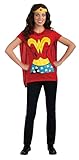 Rubie 's Offizielles Damen Wonder Woman T-Shirt-Set, Erwachsenen-Kostüm - Große