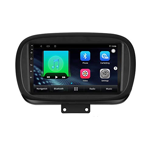 XISEDO für FIAT 500X 2014-2019 Autoradio In-Dash Car Radio 9" Android GPS Navigation Unterstützung der originalen Lenkradsteuerung WiFi Bluetooth Ohne DVD-Player (500X)