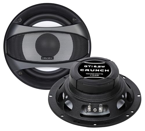 Crunch GTI 6.2 W - Kickbass-Lautsprecher 16,5 cm aus der GTI Performance Lautsprecher Serie | 1 Paar CAR-Audio-Unlimited