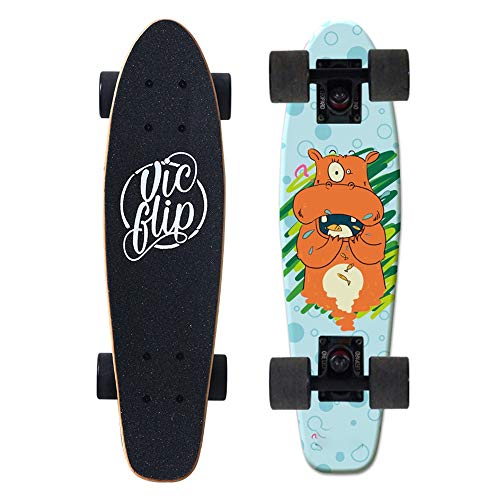 Skateboard-Deck für Kinder und Erwachsene, 7-stöckiges Ahorndeck, Geburtstagsgeschenk, 22-Zoll-Cruiser-Board für Kinder, komplett