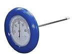 well2wellness® Poolthermometer Schwimmbad - Thermometer mit blauem Schwimmring