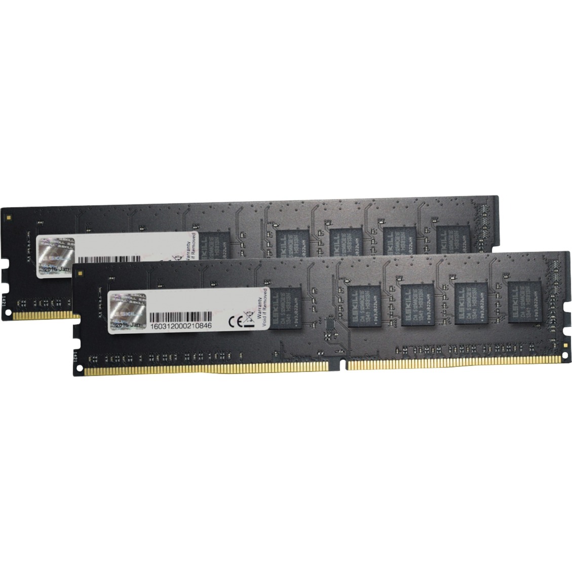 G.Skill value series, ddr4-2400, cl15 - 16 gb dual-kit, schwarz