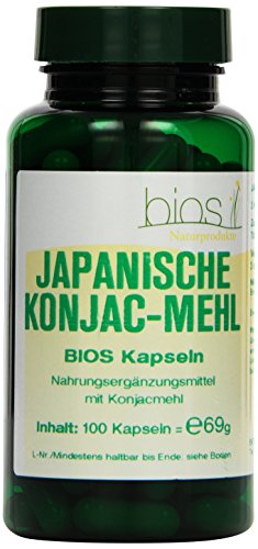Bios Japanische Konjacmehl 600 mg Kapseln, 1er Pack (1 x 69 g)