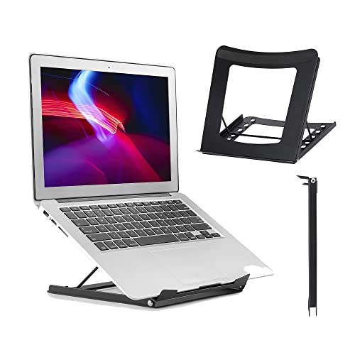 ProperAV Verstellbare Stahlkonstruktion für Laptop oder Tablet – Schwarz