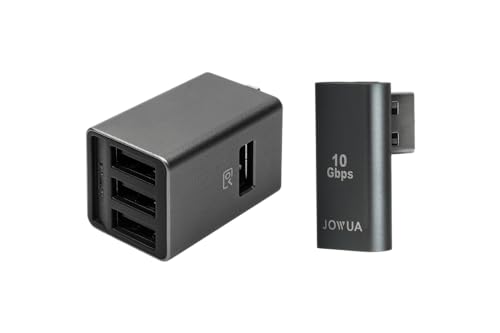 JOWUA USB-Dashcam-Hub mit 4 Anschlüssen für Tesla Reengineered Model 3 Highland 2024+, für Handschuhfach, ein SuperSpeed-USB, drei HiSpeed-USB