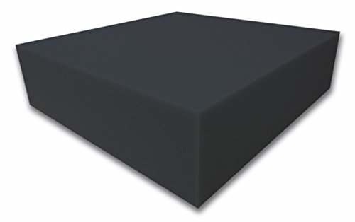 Dibapur ® Akustikpur glatt schwarz Raum Akustik Schaumstoff Dämmung Schallschutz (60x200x5cm)