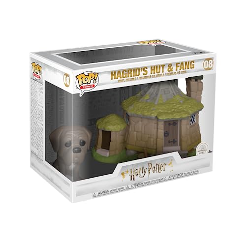 Funko 44230 POP Town: Harry Potter-Hagrid's Hut w/Fang Sammelbares Spielzeug, Mehrfarben