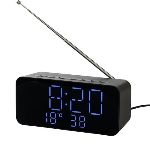 Northpoint DAB+ Radiowecker Digitale Anzeige automatische Sendersuche Wecker Temperatur- und Datumanzeige Schlummer & Sleep-Timer