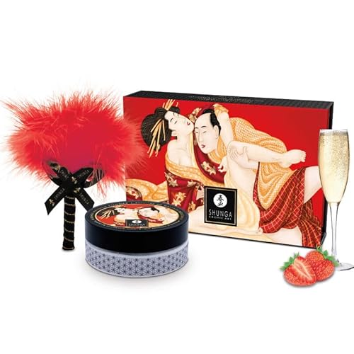 Shunga Kissable Massage Powder Sparkling Strawberry Wine Multicolor Einheitsgröße
