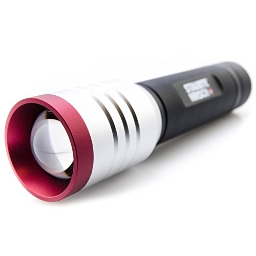 STAUDTE HIRSCH LED Taschenlampe SH-5.420, 1000 lm, 200 m, max. 32 h, 3 Leuchtmodi, tageslichtweiß, fokussierbar, spritzwassergeschützt (IPX4), batteriebetrieben, 471 g