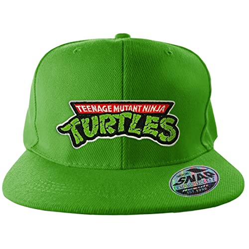 Teenage Mutant Ninja Turtles Offizielles Lizenzprodukt TMNT Logo Standard Snapback Cap Snapback Cap (Grün), One Size