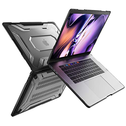 SUPCASE MacBook Pro 16 Zoll Hülle 2019 A2141 Slim Case Schlank Schutzhülle TPU Hardcase Gummiert Cover mit Tastatur Folie [Unicorn Beetle] mit Touch Bar und Touch ID (Schwarz)