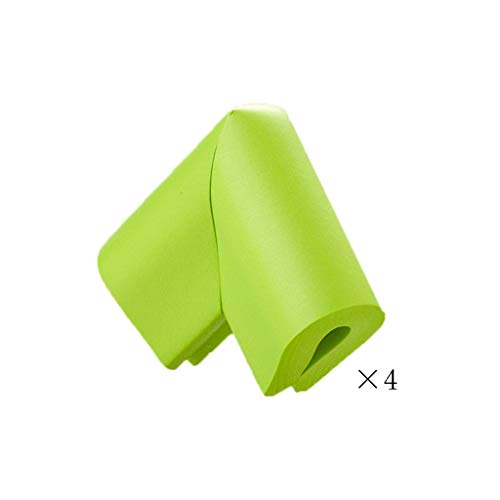 AnSafe Tischkantenschutz (4 Packungen), Weicher Schaum for Glas Kindersicherheit Schutz Kein Geruch (2 Arten, 3 Farben) (Color : Green, Size : U tape)