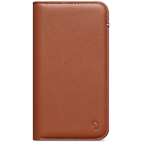 DECODED Leather Wallet for iPhone 13/14 - Braun