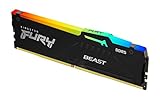 Kingston Fury Beast Schwarz RGB XMP 64GB 5600MT/s DDR5 CL40 DIMM Desktop Gaming Speicher Kit mit 4 - KF556C40BBAK4-64