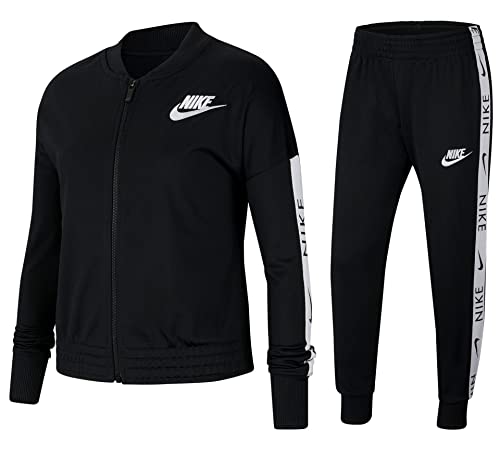 Nike Mädchen Trainingsanzüge-Cu8374 Trainingsanzüge, Black/White, XL