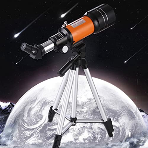 Spacmirrors Teleskop für Anfänger Erwachsene Kinder, 70 mm Apertur, 300 mm Astronomie-Teleskop mit verstellbarem Stativ und Rucksack, perfektes Teleskop für Kinder