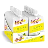 DEXTRO ENERGY LIQUID GEL ZITRONE + KOFFEIN - 18x60ml (18er Pack) - Energy Gel aus schnell verfügbaren Kohlenhydraten, Traubenzucker Gel, Koffein Booster, Energy Riegel Alternative, für Ausdauersport