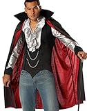 California Costumes Vampirkostüm Dracula - Schwarz/silber - Gr:- L