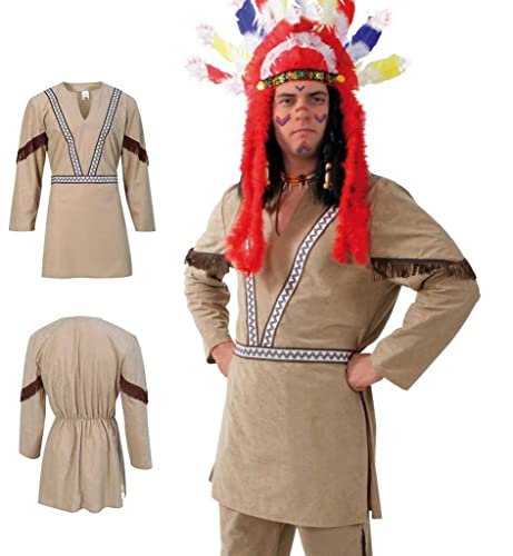 FRIES Indianer Indianerkostüm Herren Kostüm Apache Herrenkostüm