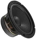 MONACOR SP-17/4 Universal-Lautsprecher, Loudspeaker ideal für die Wiedergabe des Tiefmittelton-Bereichs, Mid-Range Lautsprecher für den Selbsteinbau, in Schwarz