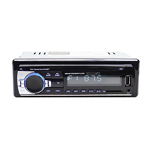 Bluetooth Autoradio, Digitaler Media Player PNI-8428BT, 4 x 45 W Car Audio FM Radio, Auto MP3 Player USB/SD/AUX-Freisprechfunktion mit drahtloser Fernbedienung Schwarz
