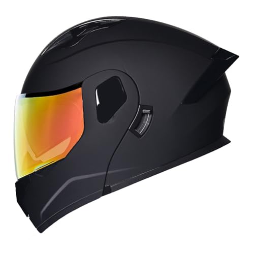 Klapphelm Motorradhelm Modularer Bluetooth Full Face Helm Mit Doppelvisier ECE Zertifiziert Motorradhelm Sturzhelm für Erwachsene Damen Herren D,L