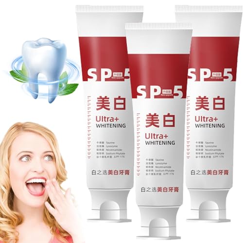 SP-5 Zahnpasta, SP 5 Zahnaufhellung, Whitening Zahnpasta SP 5, WE2C-Whiting-Zahnpasta-Zähne SP-5, SP-5-probiotischhellende Zahnpasta, Zähne Whitening, frischem Atem (3pcs)