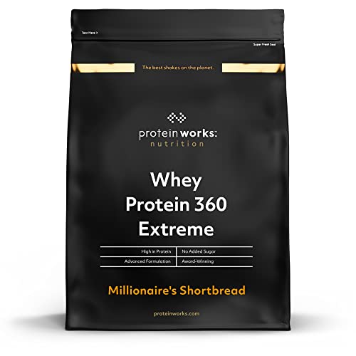 Whey Protein 360 Extreme | Schoko Karamell Keks | Proteinreich | Glutamin, Vitamine & Mineralien | THE PROTEIN WORKS | 1.2kg