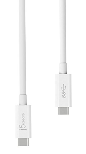 j5 create jucx01 0.7 m USB C USB C White USB Cable – USB Cables (0.7 m, 3.1 (3.1 Gen 2), USB C, USB C, Male/Male, White)