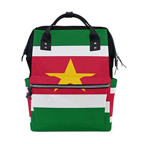 Suriname Flag Mommy Bags Muttertasche Wickeltasche Daypack Wickeltasche für Babypflege