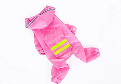 Gulunmun Regenjacken Für Hunde Großes Hunderegenmantel-Haustier-wasserdichte Abnehmbare Regenjacke-Wasser-Beständige Kleidung 4 Farben