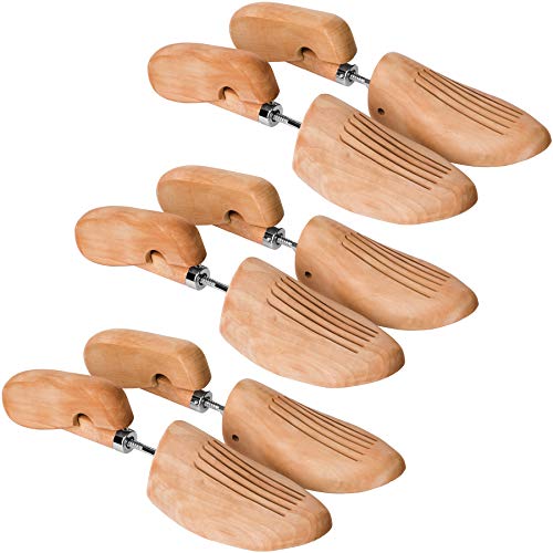 TecTake 800593-3 Paar Lotusholz Schuhspanner, Abhilfe bei drückenden Stellen, Universell für Damen- und Herrenschuhe - Diverse Größen (39-41 | Nr. 403008)