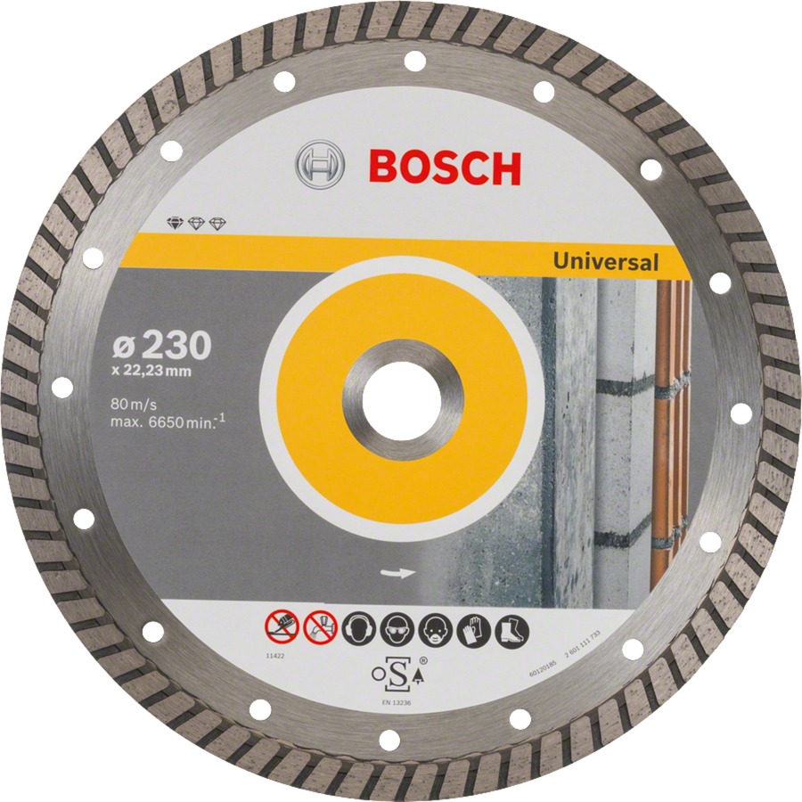 Bosch diamanttrennscheibe standard for universal turbo, 350 x 20,00/25,40 x 3 x 10