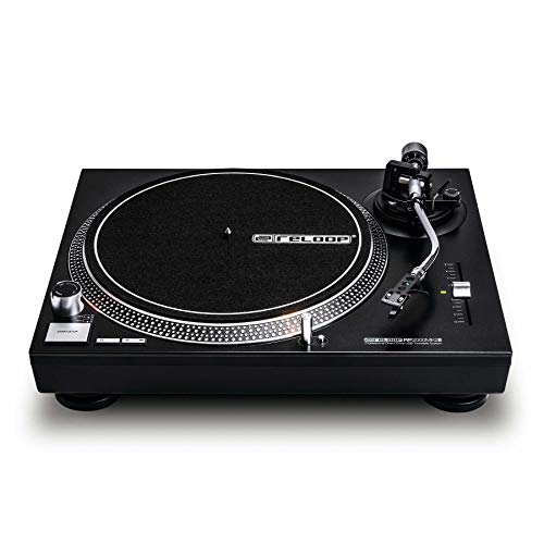 Reloop RP-2000 USB MK2 - quarzgesteuerter DJ-Plattenspieler mit Direktantrieb, 33 1/3 und 45 RPM, USB-Audio-Ausgang, präzisierter Pitch (+/-8 %), schwarz