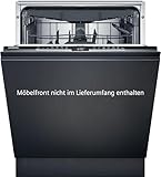 Siemens SX63EX02CE XXL-Geschirrspüler iQ300, vollintegrierte Spülmaschine mit Besteckschublade, 60 cm, HomeConnect, varioSpeed Plus, infoLight, flexKörbe, Favorit, aus Edelstahl