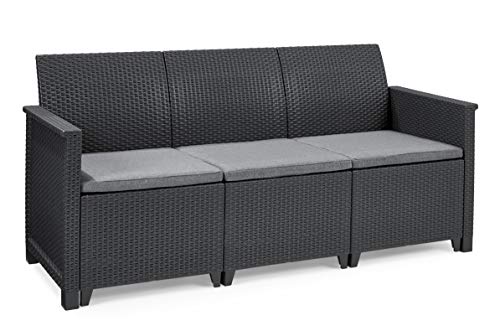 Koll Living Lounge Sets - Verschiedene Ausführungen - hochwertige Sitzgruppe für den Garten - höchster Sitzkomfort durch ergonomische Rückenlehnen (3er Sofa)